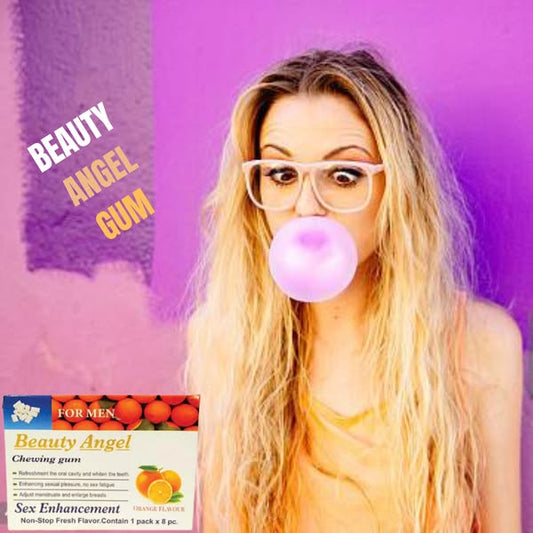 Beauty Angel Chewing Gum Sex Enhancement for Men - Orange Flavour